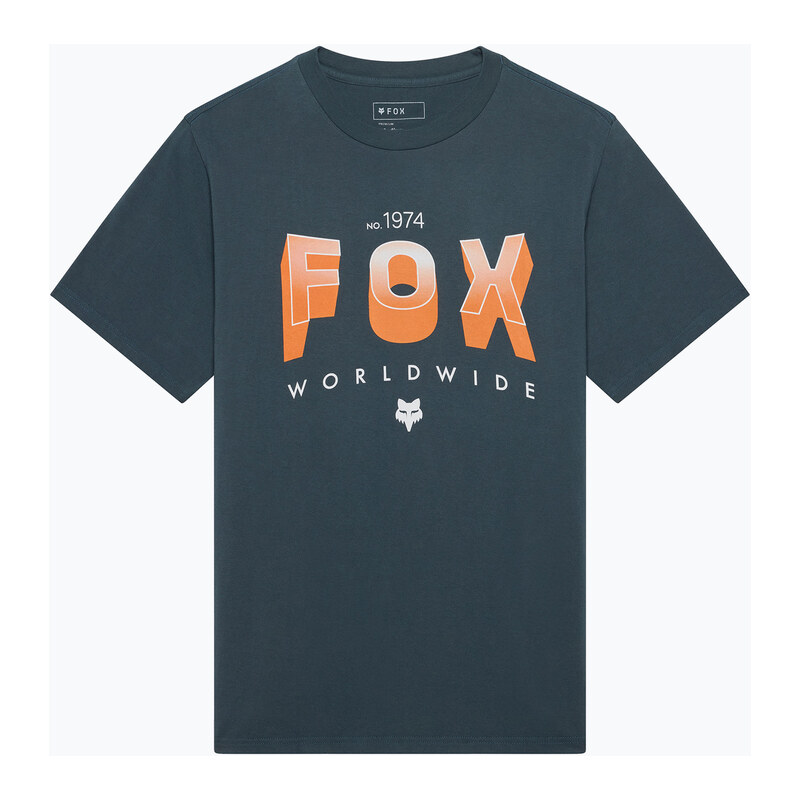 Pánské tričko Fox Racing Block 195 Original deep cobalt