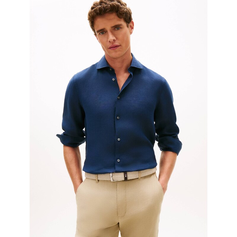Tommy Hilfiger Lněná košile | Slim Fit