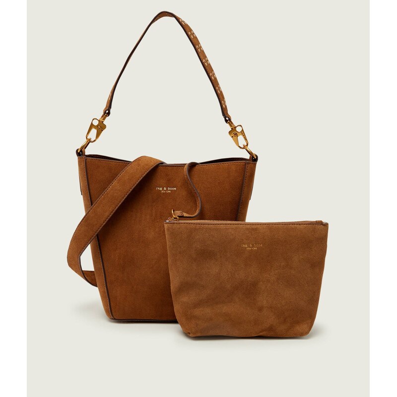 Rag&Bone Kabelka na rameno + váček PARKER | semiš 113502535