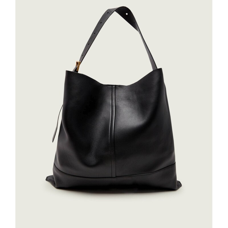 AllSaints Kožená kabelka shopper ASHA