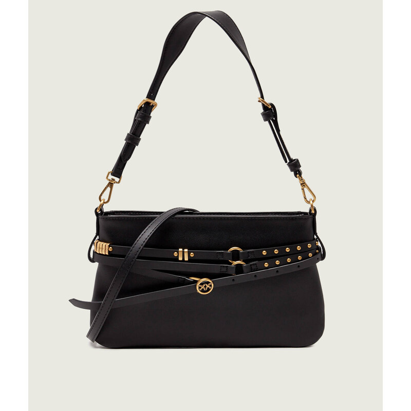 Pinko Kožená kabelka na rameno BELT BAG MINI