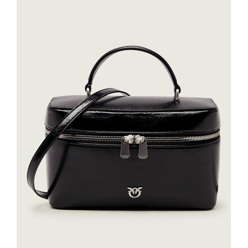 Pinko Kožený kufřík VANITY CASE CLASSIC