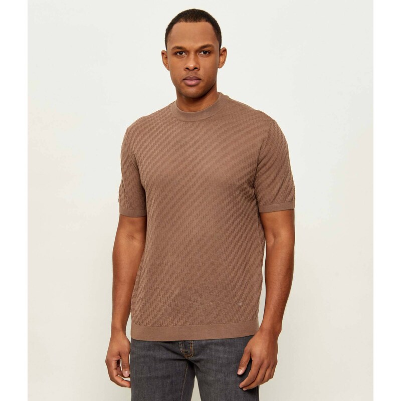 Emporio Armani Svetr | Slim Fit | s příměsí vlny