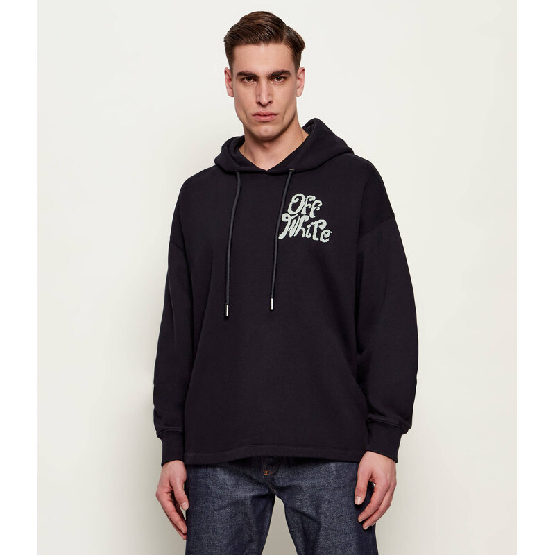 OFF-WHITE Mikina GRASS INK | Relaxed fit