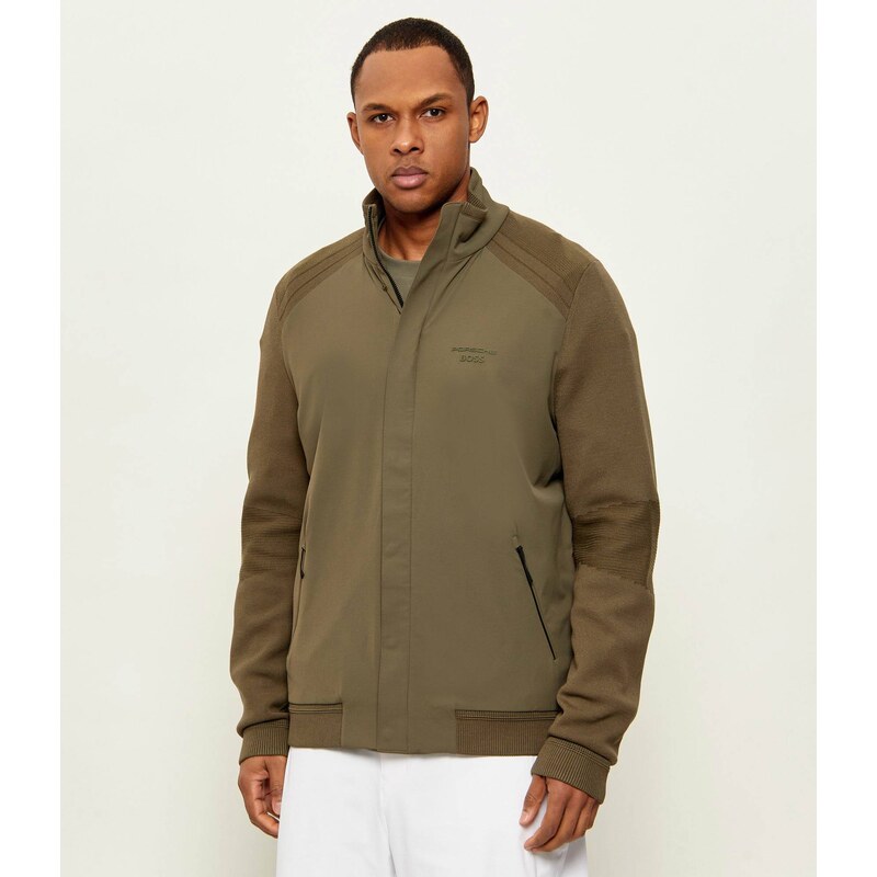 BOSS GREEN Svetr KN_PS Spirit70 HY | Boss x Porsche | regular fit |s příměsí hedvábí