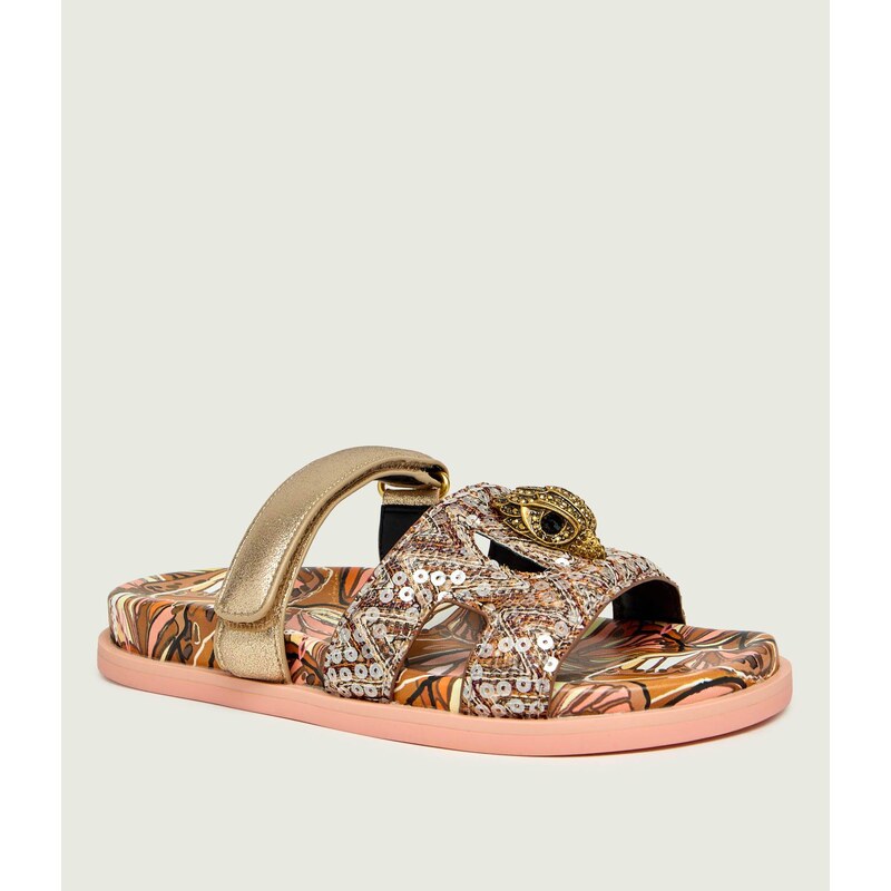 Kurt Geiger Pantofle EAGLE s přídavkem kůže 115606602