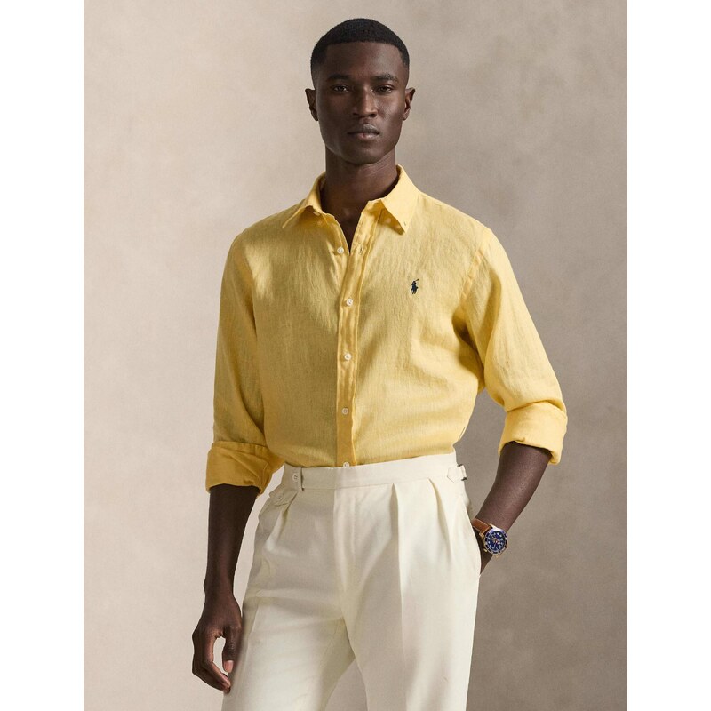 POLO RALPH LAUREN Lněná košile | Custom fit