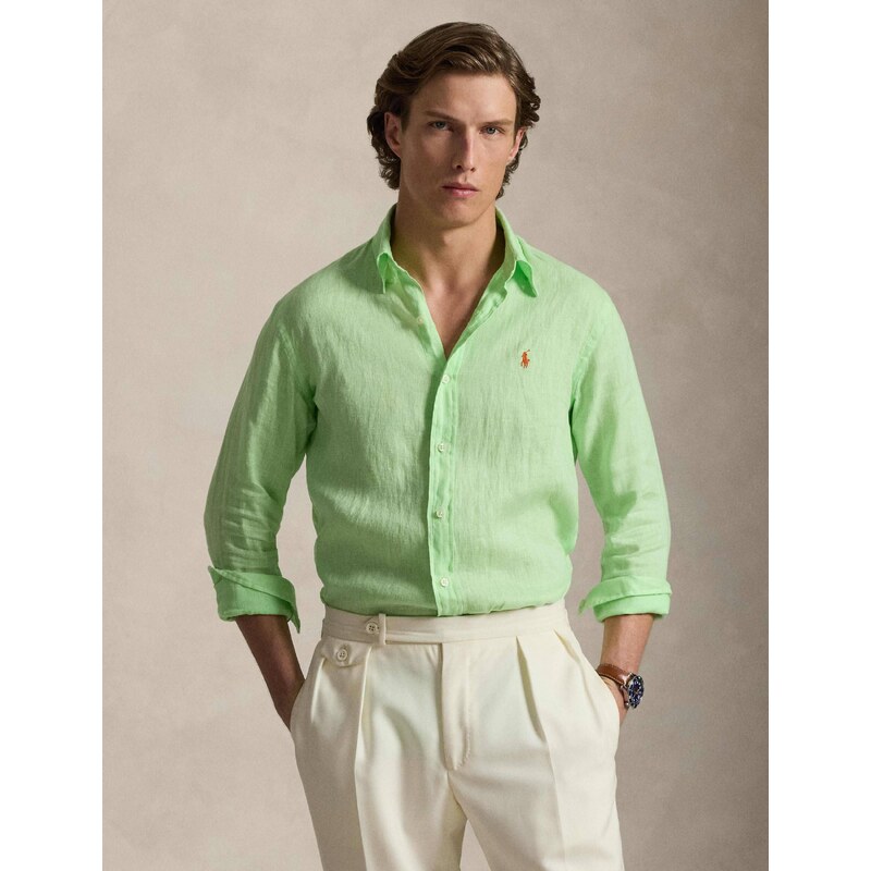 POLO RALPH LAUREN Lněná košile | Custom fit