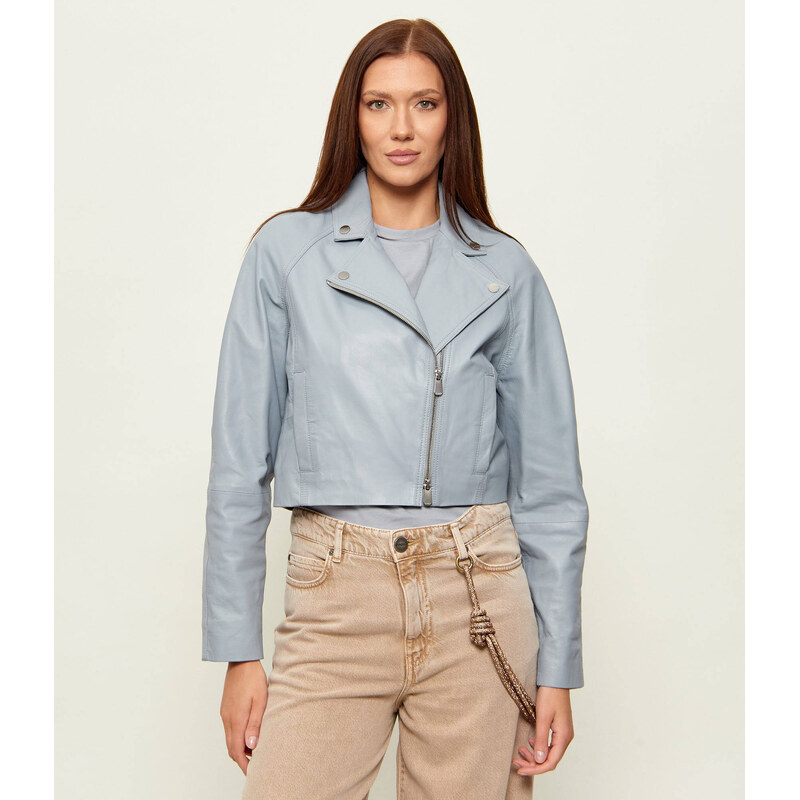 Pinko Kožený křivák CARLENE | Cropped Fit