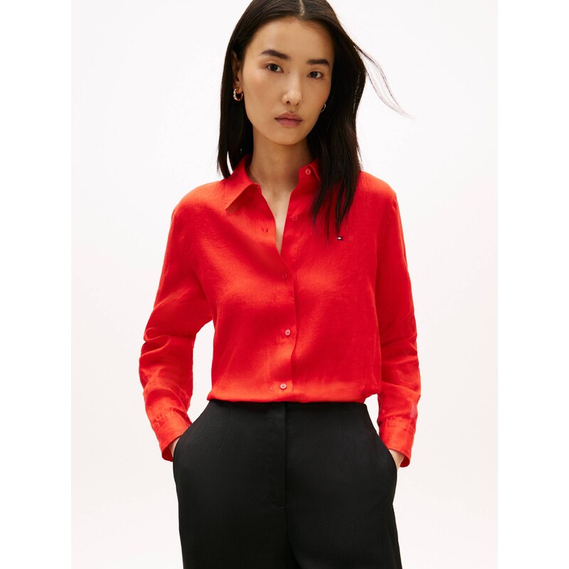 Tommy Hilfiger Lněná košile | Relaxed fit