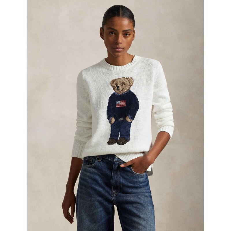 POLO RALPH LAUREN Lněný svetr | regular fit