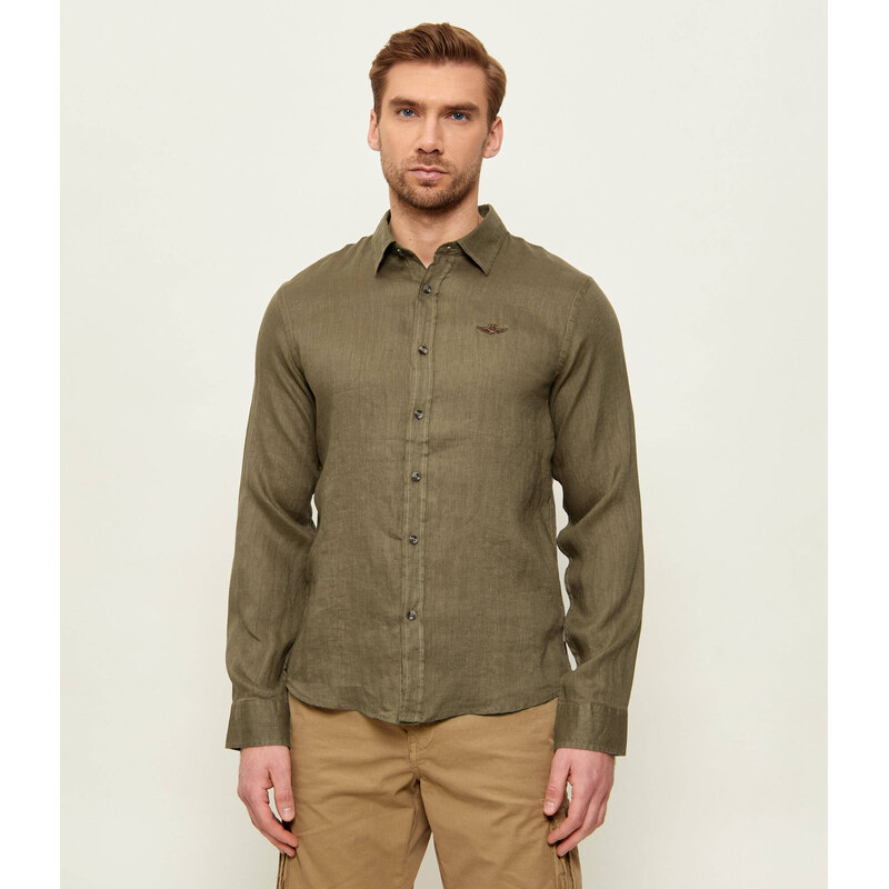 Aeronautica Militare Lněná košile | regular fit 113273678