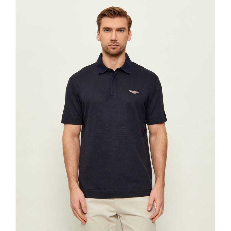 BOSS BLACK Polokošile C-Parris 248 Boss x Aston Martin | regular fit přidáním lnu