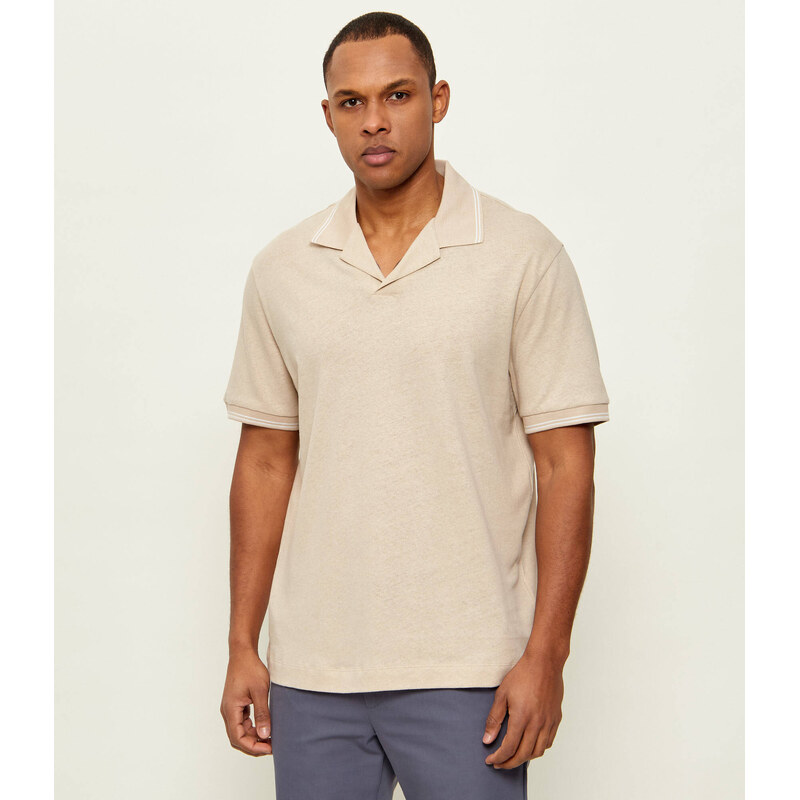 BOSS BLACK Polokošile H-Pye 235 | regular fit přidáním lnu