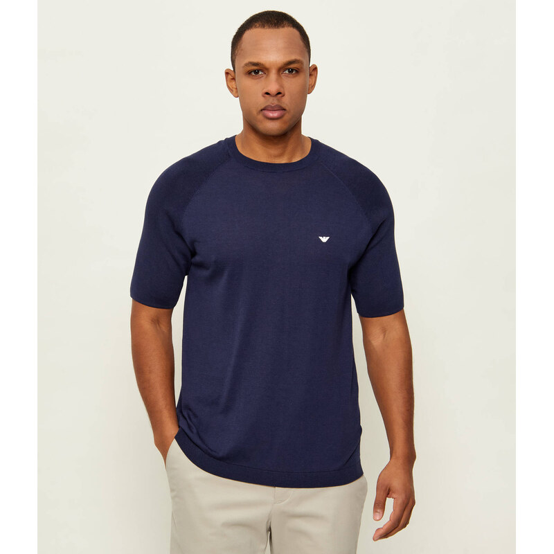 Emporio Armani Svetr | regular fit |s příměsí hedvábí