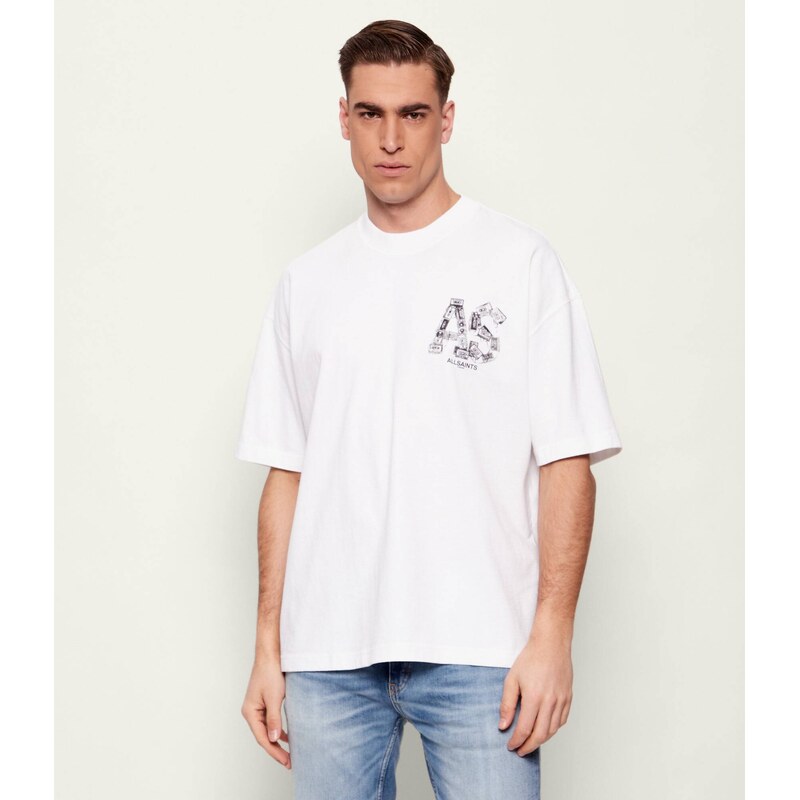 AllSaints Tričko MIXTAPE | Oversize fit