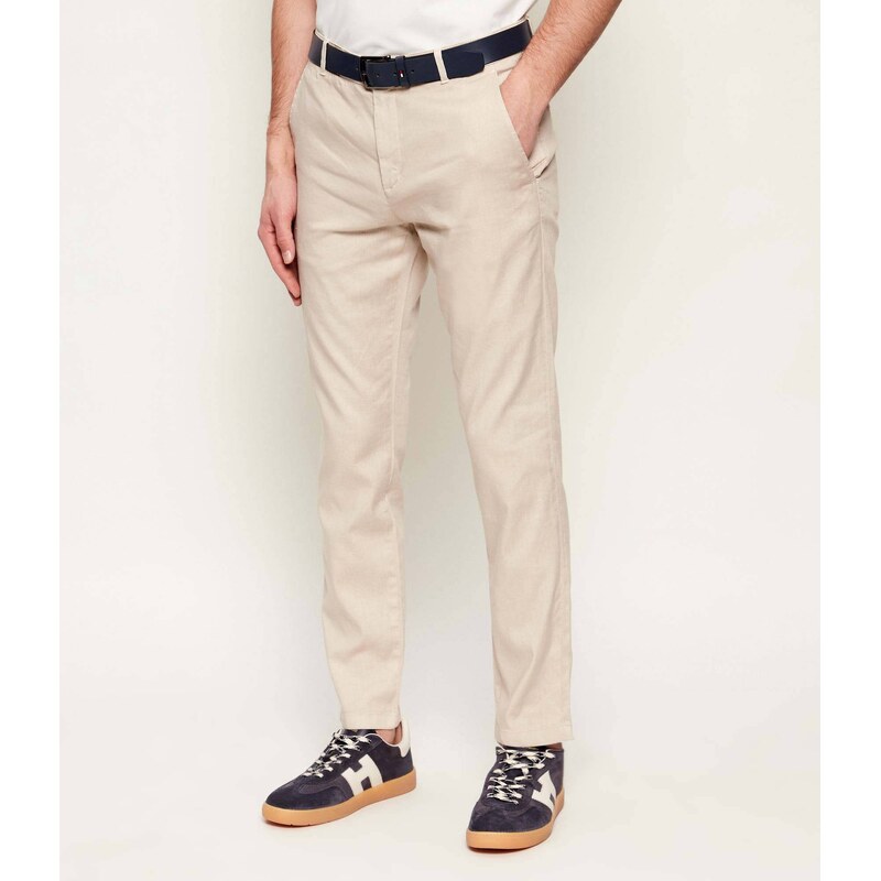 Bogner Lněné kalhoty chino RILEY-G6 | Slim Fit
