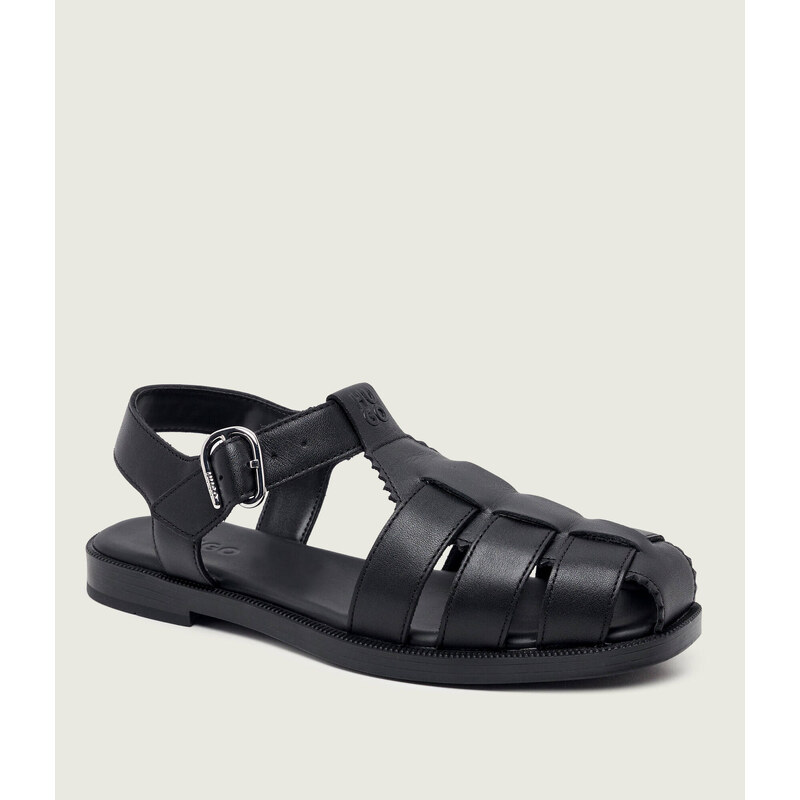 HUGO Kožené sandály Liora_Sandal_clt