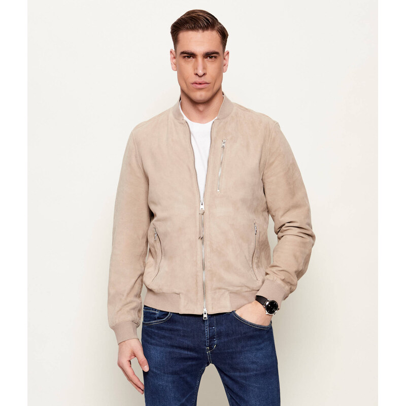 AllSaints Bunda bomber KEMBLE | regular fit | semiš