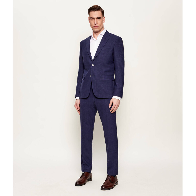 BOSS BLACK Oblek H-Huge-2Pcs-253 | Slim Fit | s příměsí vlny