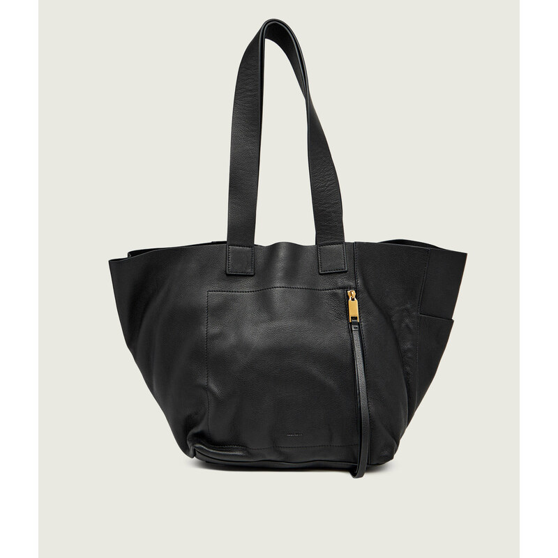 AllSaints Kožená kabelka shopper ALBA