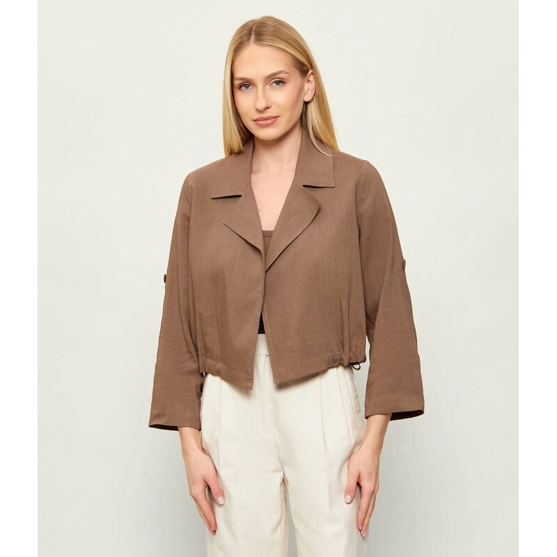 Marella SPORT Sako MLMPALCHI | Cropped Fit přidáním lnu 112974995