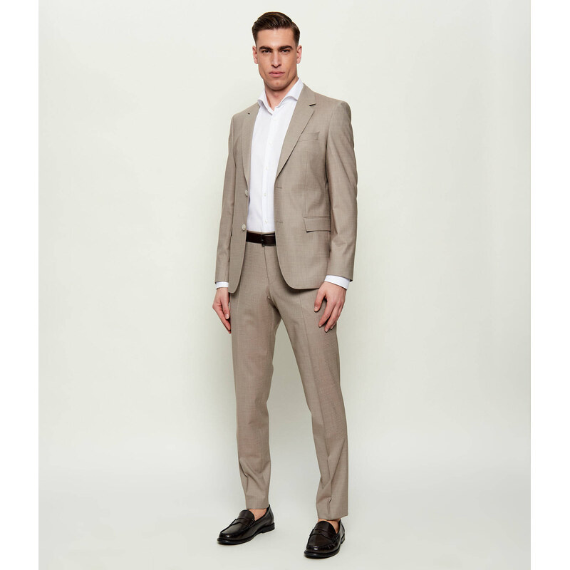 BOSS BLACK Vlněný oblek H-Houston-2pcs-261 | Slim Fit