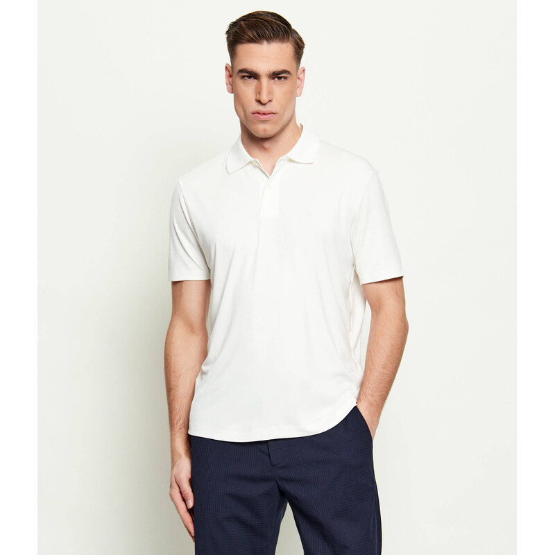 Emporio Armani Polokošile | Slim Fit |s příměsí hedvábí