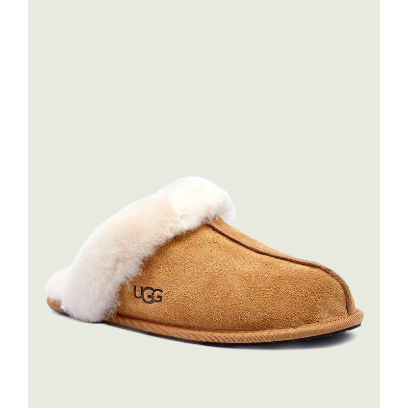 UGG Ohřívá domácí obuv W SCUFFETTE II | shearling | s příměsí vlny | 76089924