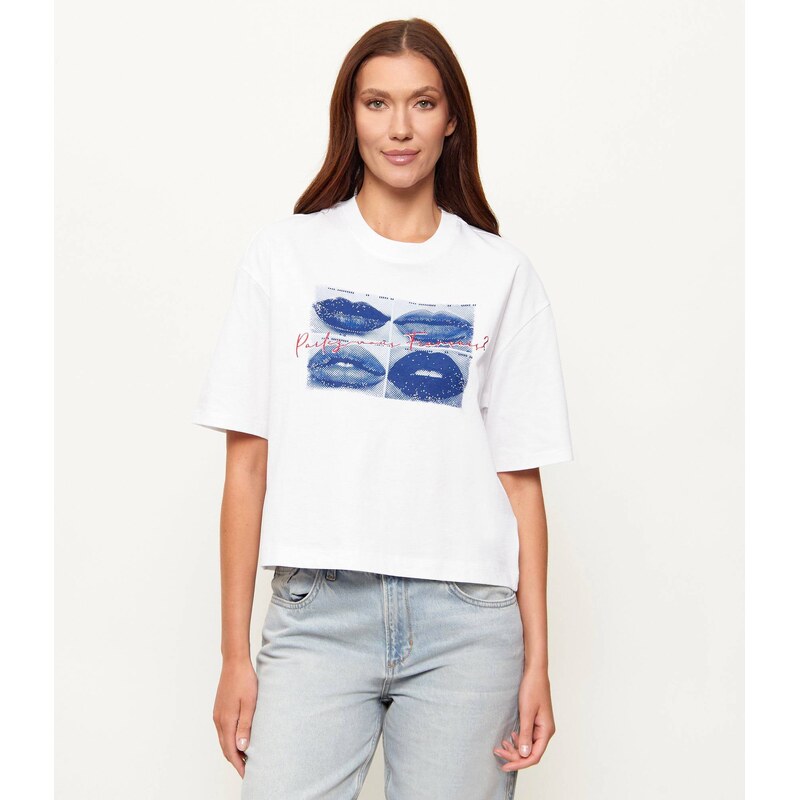 GUESS Tričko FRENCH LIPS | Loose fit