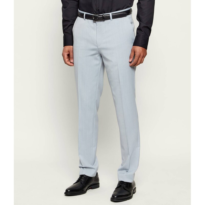 HUGO Vlněné kalhoty Hesten253X | Extra slim fit