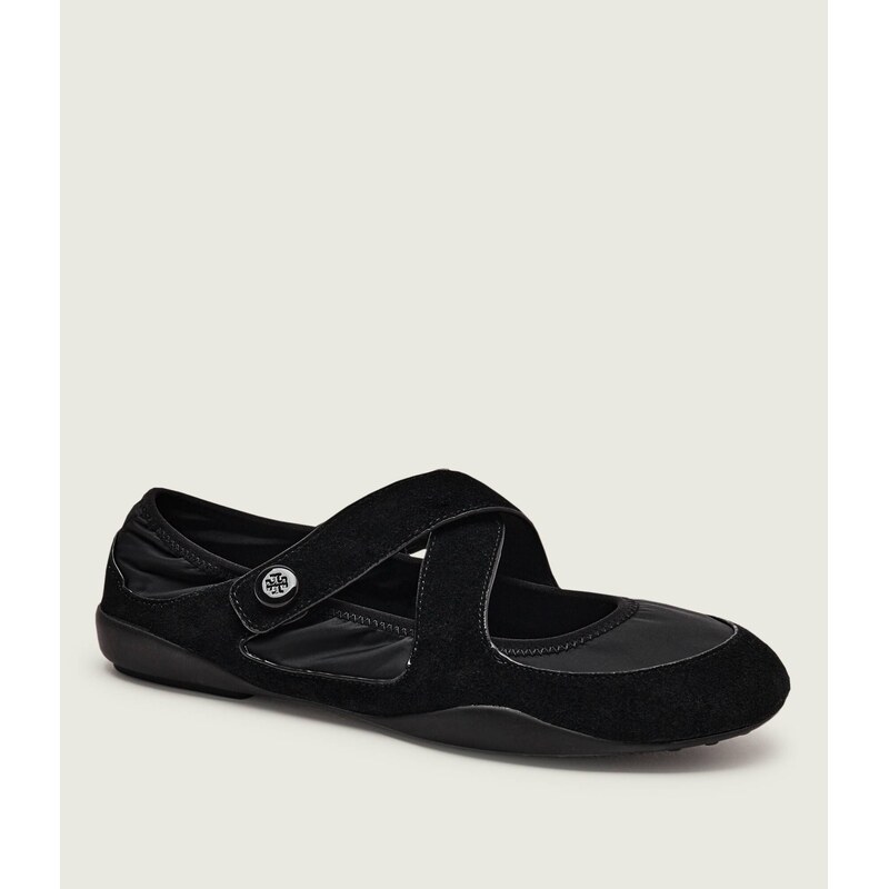 TORY BURCH Baleríny ROMY SPORT MARY JANE | semiš 112838628