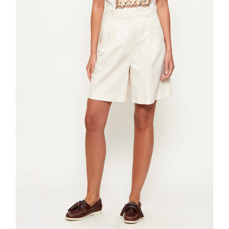 Weekend MaxMara Šortky ECUBA | Loose fit přidáním lnu 112808788