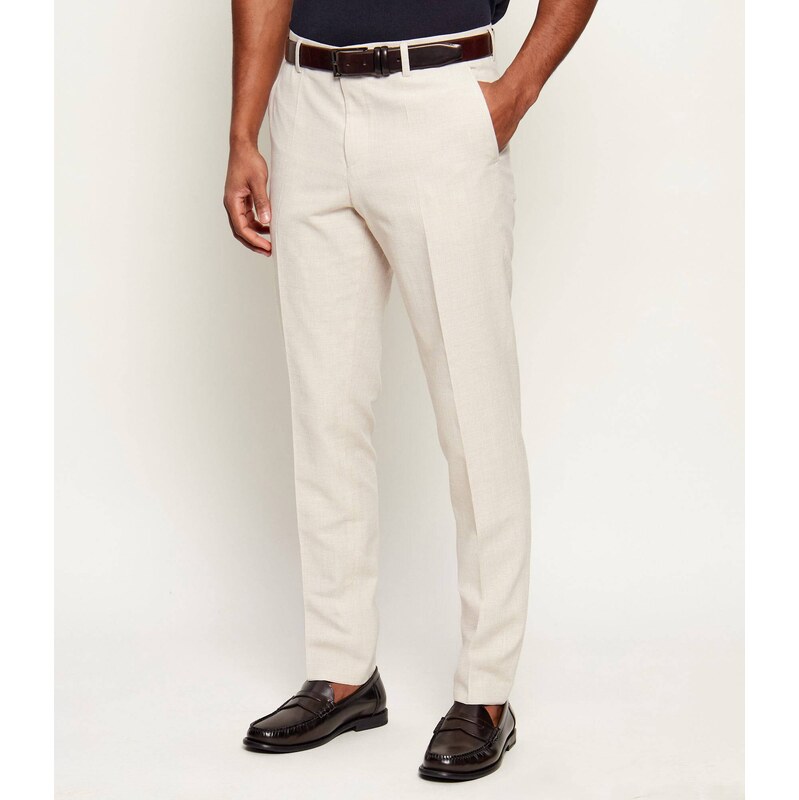 BOSS BLACK Kalhoty H-Genius-253 | Slim Fit přidáním lnu