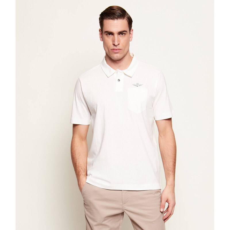 Aeronautica Militare Polokošile | regular fit přidáním lnu
