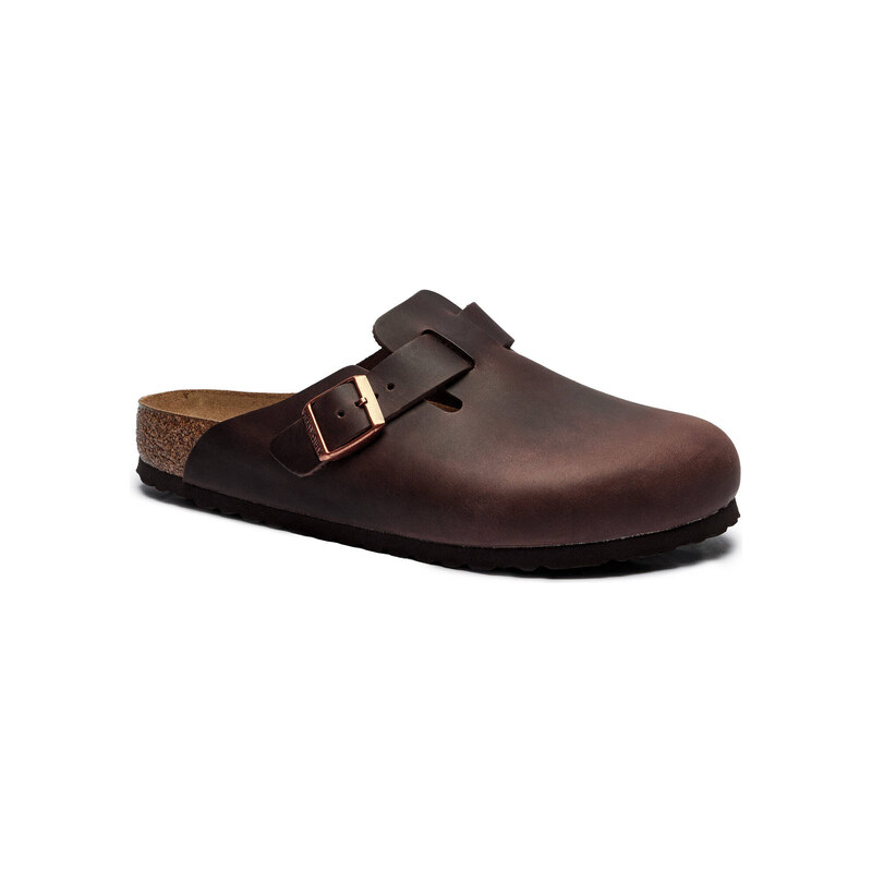Birkenstock Kožené pantofle typu mules Boston SFB LEOI Habana | regular fit