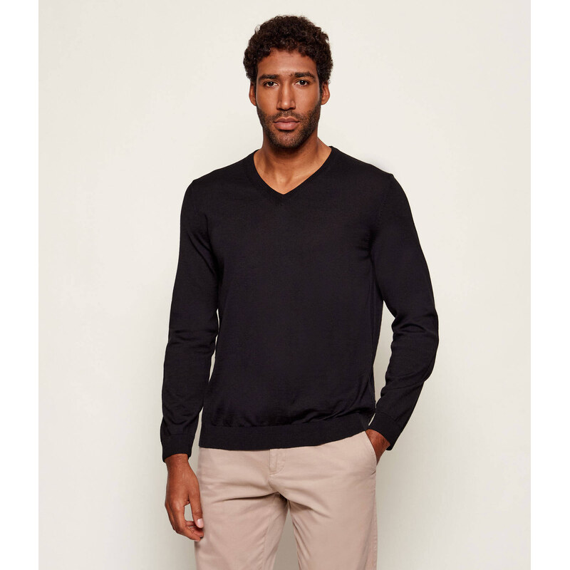 BOSS BLACK Vlněný svetr Melba-P | Slim Fit