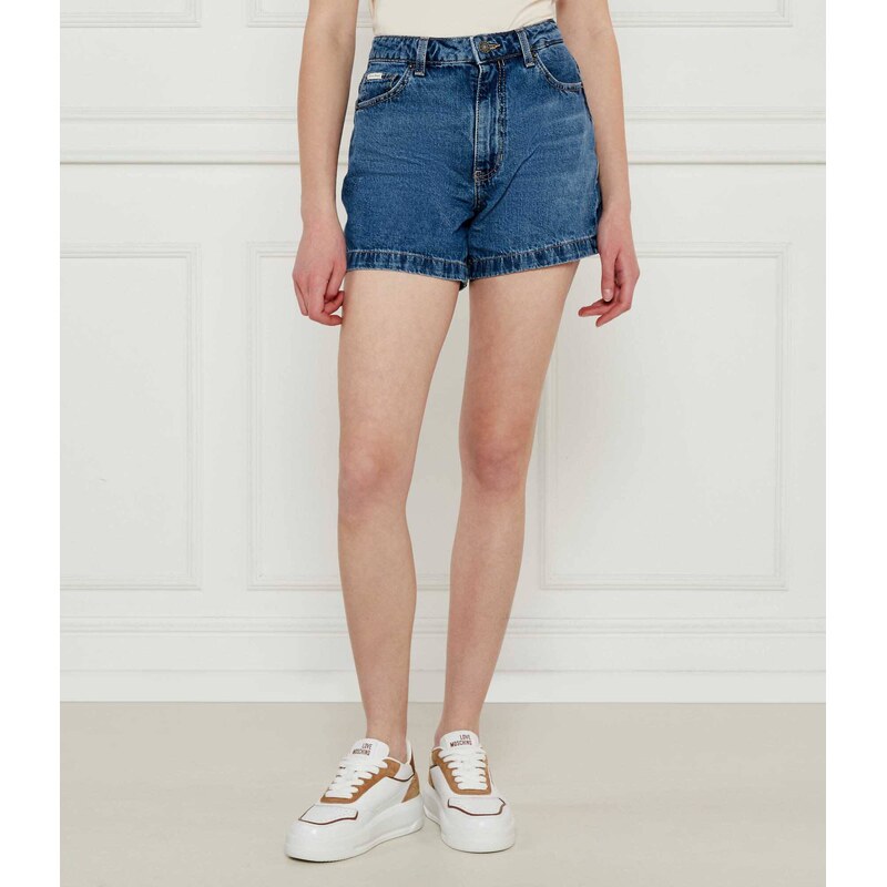 Guess Jeans Džínové šortky | Regular Fit přidáním lnu