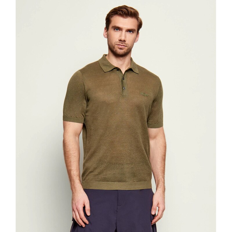 Aeronautica Militare Lněné polokošile | regular fit 112672962