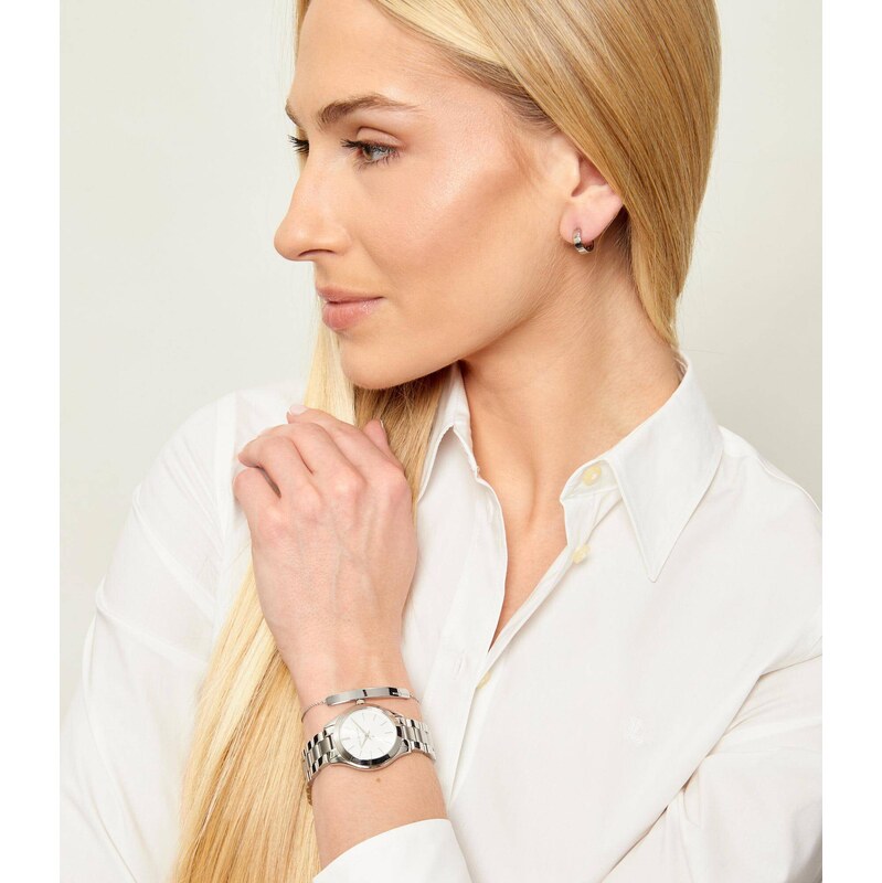Michael Kors Hodinky + náramek + náušnice Slim Runway MK7563SET