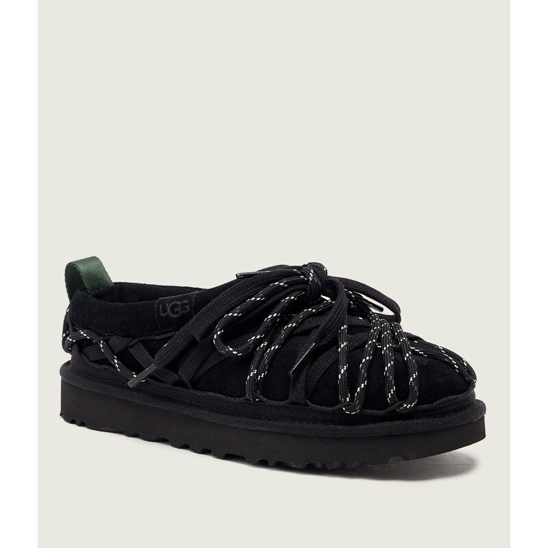 UGG Pantofle typu mules TASMAN LACE | semiš | s přídavkem vlny