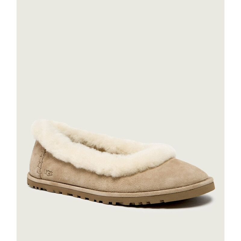 UGG Baleríny ZORA | shearling | semiš | s přídavkem vlny