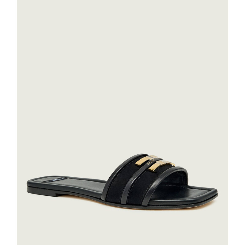 Elisabetta Franchi Kožené pantofle | semiš 112651473