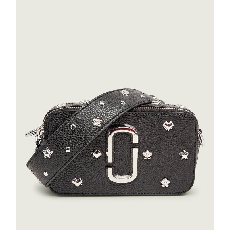Marc Jacobs Kožená crossbody kabelka The Mini Icon Stud Snapshot