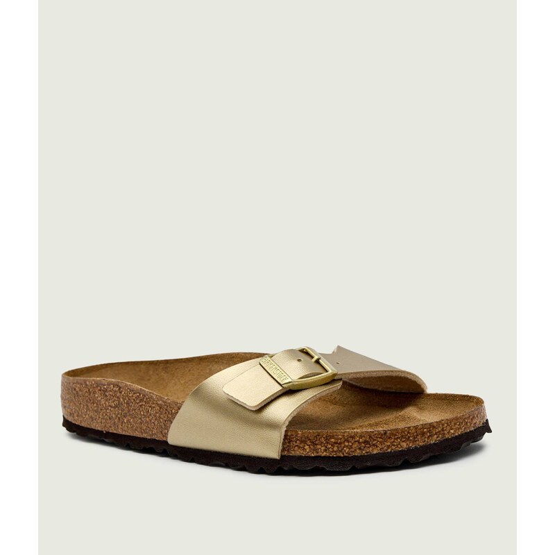 Birkenstock Pantofle Madrid s přídavkem kůže | narrow fit