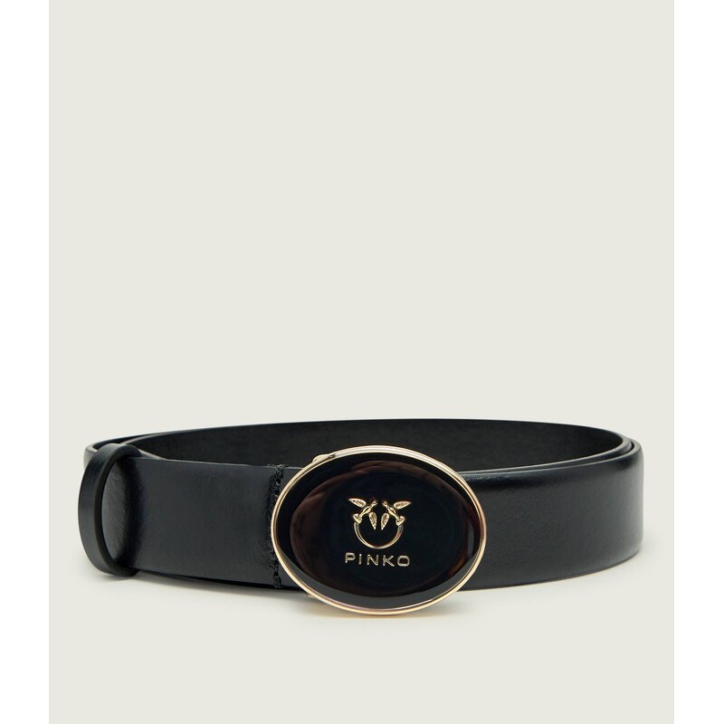 Pinko Kožený pásek ROUND ENAMEL H2,8 112478951