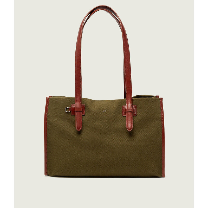 Weekend MaxMara Kabelka shopper WKACANDORE s přídavkem kůže 112447332