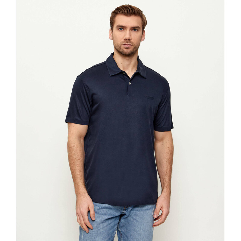 GUESS Polokošile | regular fit |s příměsí hedvábí