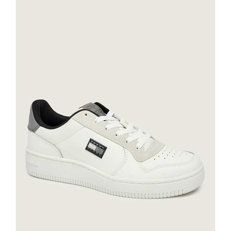 Tommy Jeans Kožené tenisky RETRO BASKET