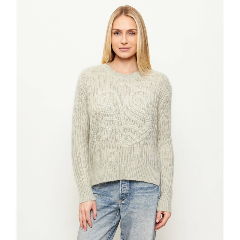 AllSaints Vlněný svetr CHAIN | Loose fit
